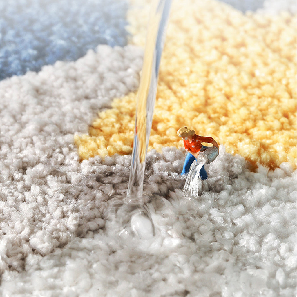 Space go home bath mat colorful cute bathroom decor