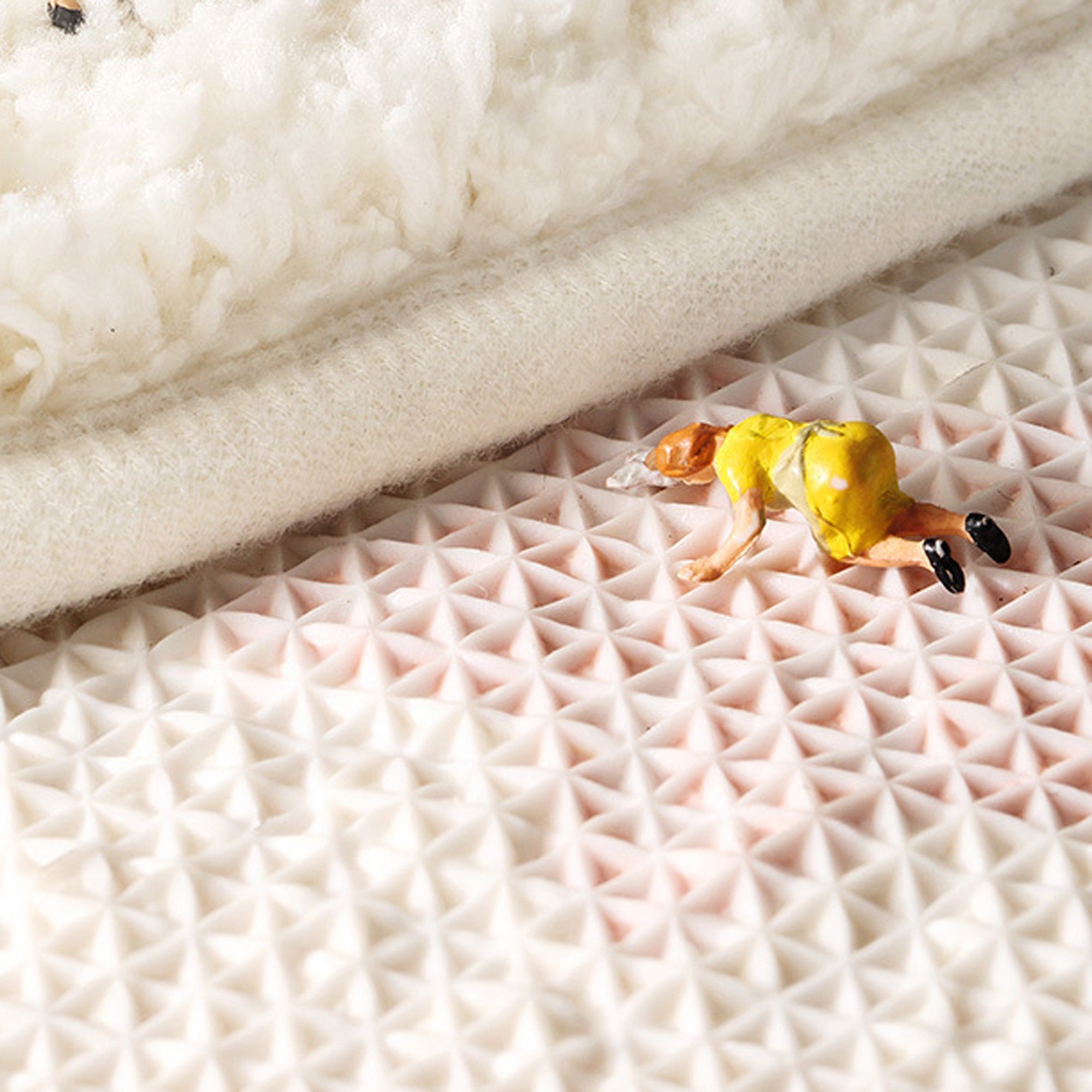 Snow mountain sunrise half round bath mat colorful cute decor bathroom rug