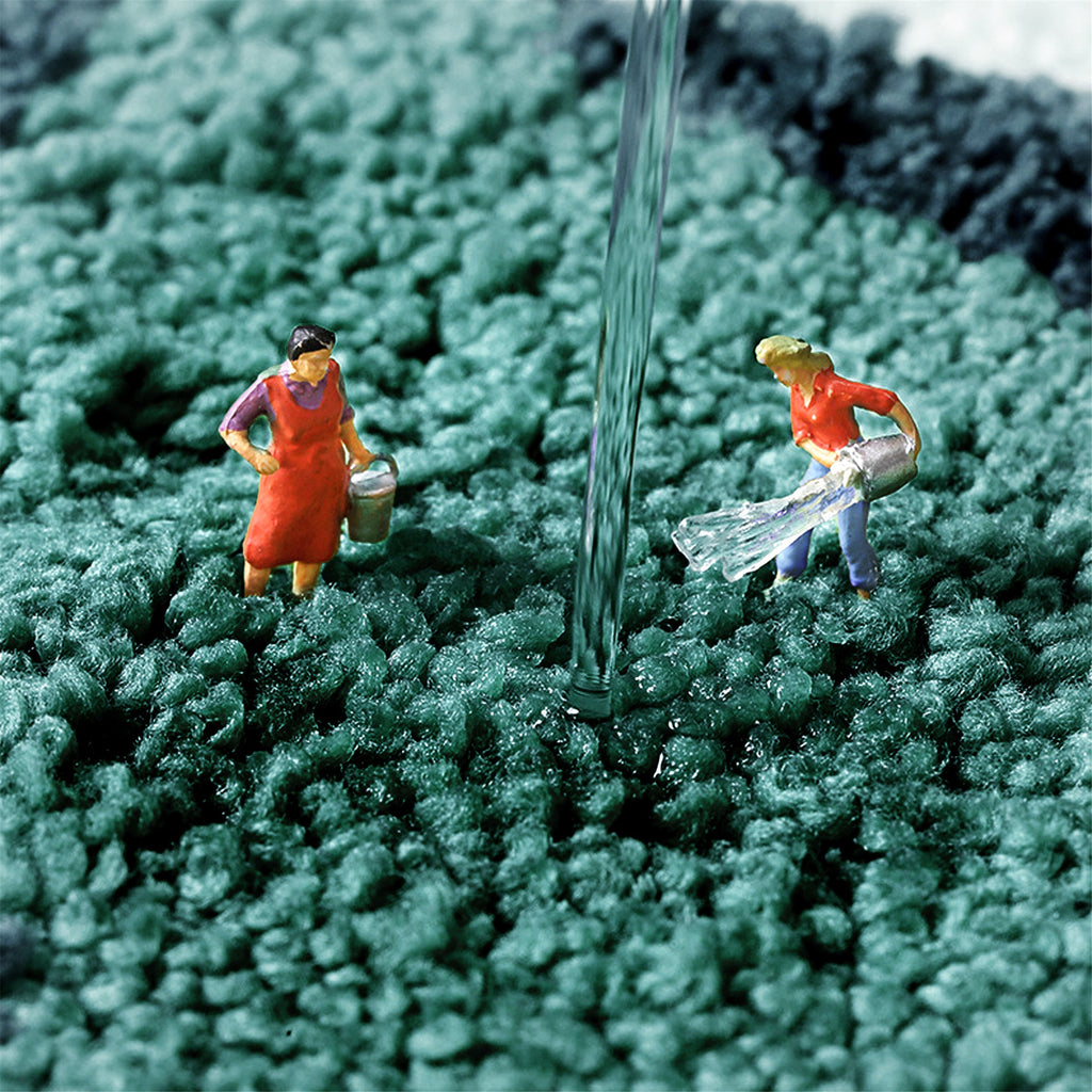 Monstera-leaf shape bath mat colorful cute bathroom decor