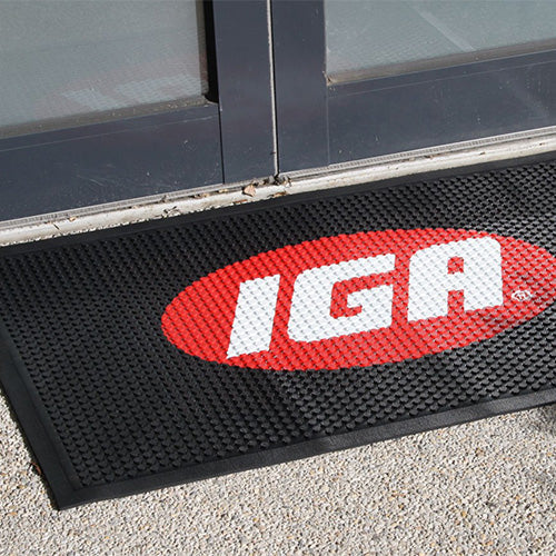 Rubber Scraper Logo Mat