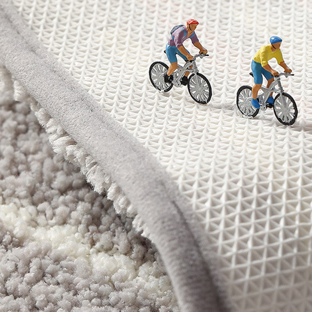 Wave bath mat colorful cute bathroom decor