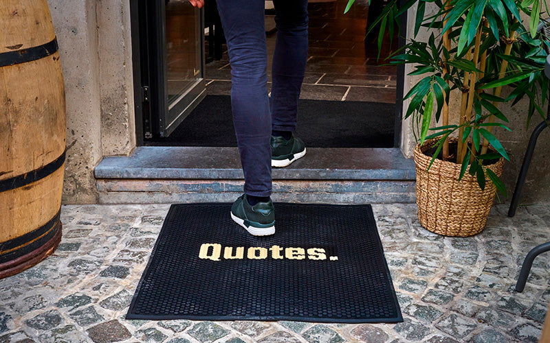 Rubber Scraper Logo Mat