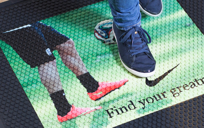 Rubber Scraper Logo Mat