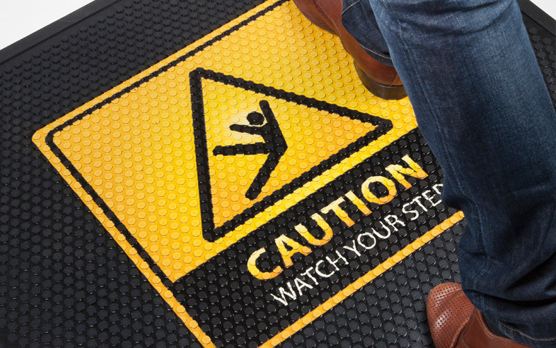 Rubber Scraper Logo Mat